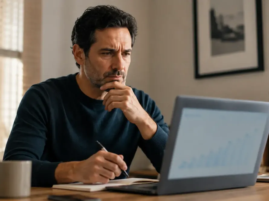 Lumyciel agence digitale — entrepreneur analysant la baisse de trafic liée à la recherche zero-click en 2026